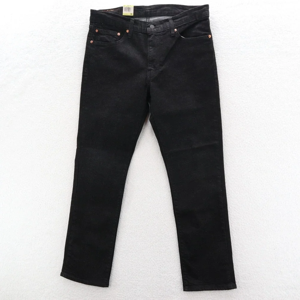 Levis 511 Jeans Mens 34x30 Black Slim Straight Dark Wash Preppy Grunge Goth Punk